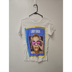 Lady Gaga Joanne World Tour T-Shirt 2017 Concert Merch White Size Small